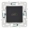 Розетка встраиваемая HDMI IEK SKANDY SK-H10-K02 SK-H01Bl черный