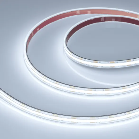 Светодиодная лента Белый CSP 24V  9.6W/m 560Led/метр  герм (силиконовая экструзия) 048907 COB-PS-X560-12mm 6000K IP67 10m