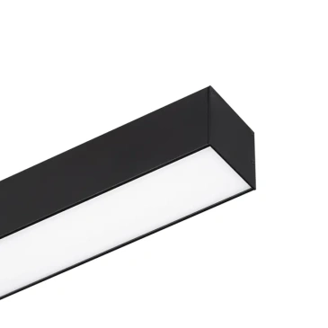Накладной светильник  35W Белый дневной 056146 SP-LINE-5050-L1050 230V IP33 с датчиком движения прямоугольный черный