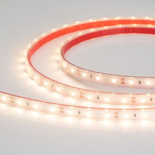 Светодиодная лента  Белый теплый 2835 12V  4.8W/m 60Led/метр  герм (силиконовая экструзия) 028506(2)  RTW-PS-A60 2700K LUX IP67