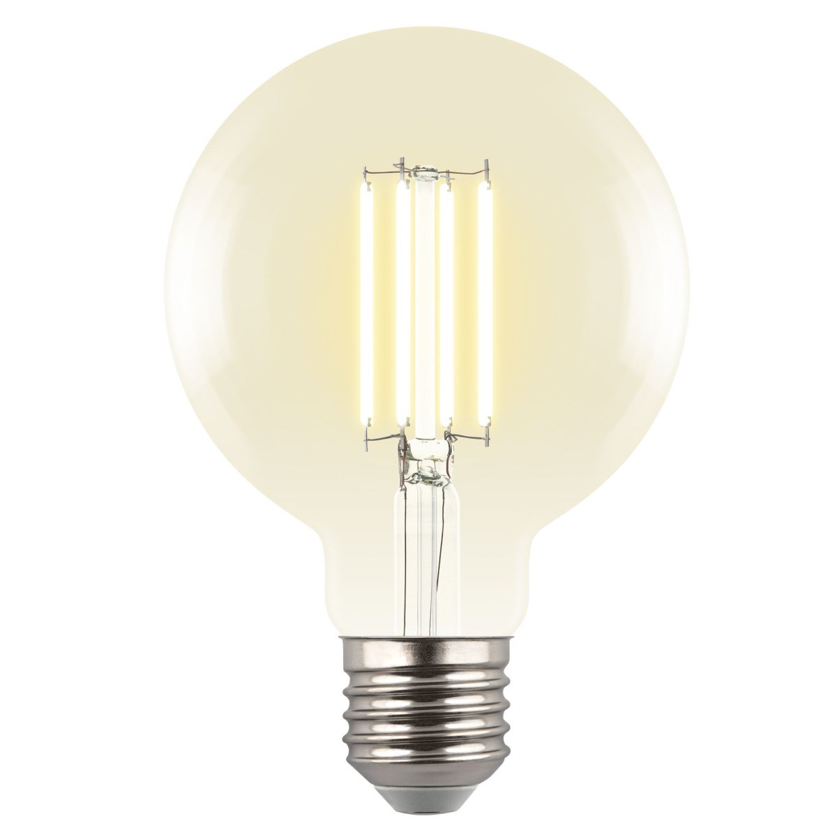 светодиодная лампа шар  G95 Белый теплый  5W UL-00011942 LED-G95-5W-3000K-E27-CL GLY01TR Яркая A++