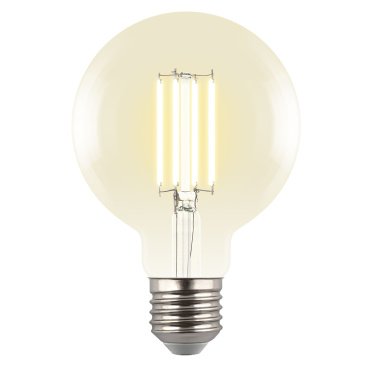 светодиодная лампа шар  G95 Белый теплый  5W UL-00011942 LED-G95-5W-3000K-E27-CL GLY01TR Яркая A++