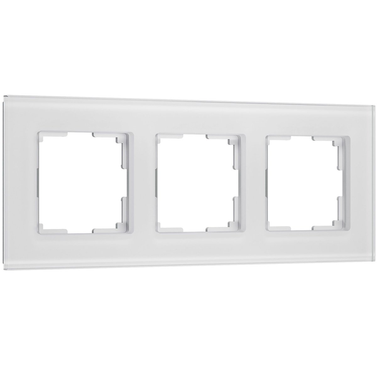 Рамка стеклянная 3 поста WERKEL Senso W0033101 белый