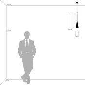 Подвесной светильник без лампы Lightstar 804110 CONICITA 1х40W E14 конус белый