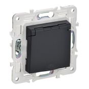 Штепсельная розетка встраиваемая IEK SKANDY 16А SK-R16-16-44-K53 SK-R11G с з/к без з/ш и крышкой графит IP44 Штепсельная розетка встраиваемая IEK SKANDY 16А SK-R16-16-44-K53 SK-R11G с з/к без з/ш и крышкой графит IP44