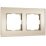 Рамка стеклянная 2 поста WERKEL Senso W0023111 шампань
