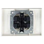 Штепсельная розетка встраиваемая двойная IEK BRITE 10А BR-R23-10-K36-F РСш12-2-БрЖ без з/к с з/ш в сборе жемчуг