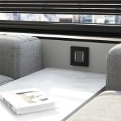 Рамка металлическая 1 пост WERKEL AluMax W0013508 черный алюминий