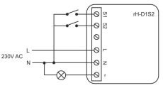 rH-D1S2 Диммер одноканальный с двухканальным входом Proxi Light Распродажа!!!