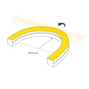 Гибкий неон  100W Белый теплый 044247 MOONLIGHT-SIDE-X280-16x16mm  24V 2700K IP67 (10 м.)