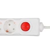 удлинитель с заземлением и выключателем Uniel 02921 S-GCD3-3B 3м white Standart