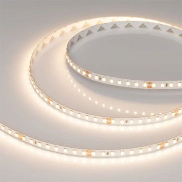 Светодиодная лента Белый теплый 2835 24V  9.6W/m 128Led/метр 038758 RT-A128-8mm 3000K  LUX