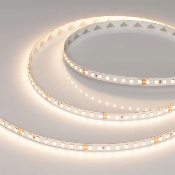 Светодиодная лента Белый теплый 2835 24V  9.6W/m 128Led/метр 038758 RT-A128-8mm 3000K  LUX