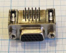 Розетка DHDPR-15F / DHR-15F угловая