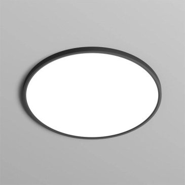 Накладной светильник  50W Белый -MIX DENKIRS THIN DK6524-BK 230V круглый черный