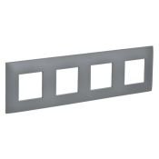 Рамка пластик 4 поста IEK SKANDY SK-M42-K03 SK-F04Gr серый