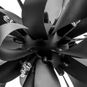 Люстра подвесная Lightstar без лампы 754267 TURBIO 6х40W G9 матовый черный