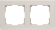 Рамка пластик 2 поста WERKEL Stark WL04-Frame-02 / W0021803 слоновая кость Уценка!!!