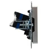 Розетка встраиваемая компьютерная IEK BRITE BR-K10-2-K47 РК11-БрА RJ45 кат.6 алюминий