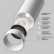 Трековый светильник  12W Белый теплый Фокус/Focus LED Unity TR021-1-12W3K-W-W IP20 на шинопровод белый