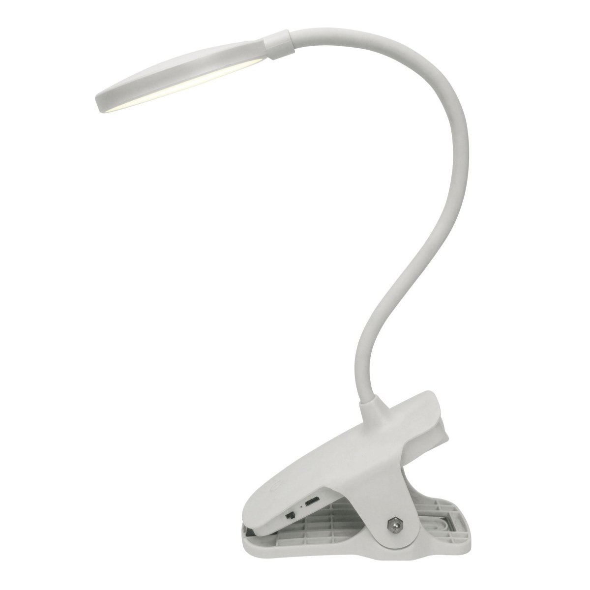 светильник настольный   4W UL-00010742 ULM-D605 4W-3000-6000K-DIM WHITE на прищепке белый