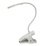 светильник настольный   4W UL-00010742 ULM-D605 4W-3000-6000K-DIM WHITE на прищепке белый