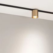 Магнитный трековый светильник  7W Белый теплый MAG-MICROCOSM-POINT-R68 36deg 24V золотой 051828