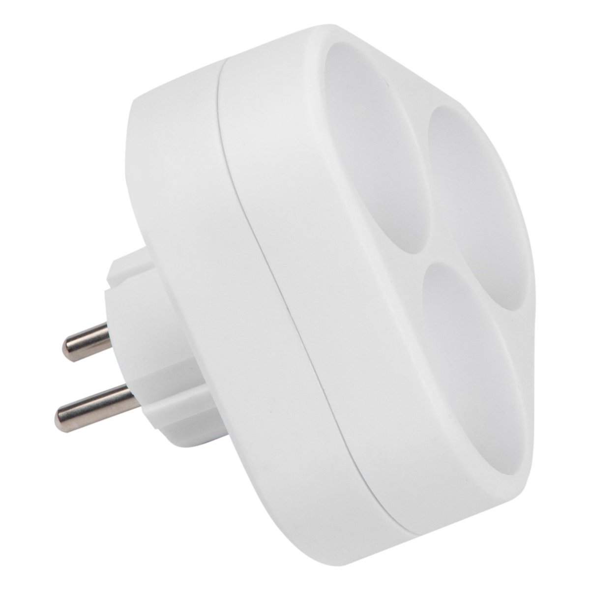 разветвитель -тройник Uniel без заземления UL-00011237 S-ES3-16F WHITE