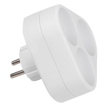 разветвитель -тройник Uniel без заземления UL-00011237 S-ES3-16F WHITE