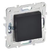 Выключатель встраиваемый одноклавишный IEK SKANDY SK-V10-0-10-K02 SK-V01Bl черный