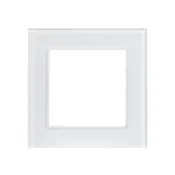 Рамка стеклянная 1 пост Arlight GLARE 043786 FRM-GLARE-GS-1-WH белая