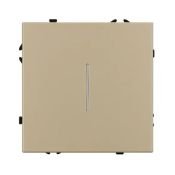 Выключатель встраиваемый одноклавишный непроходной 054259 SWT-NOBE-MK01-SFPL-L-GD с подсветкой золото