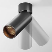 Накладной светильник  12W Белый теплый C055CL-L12B2.7K-W-B Фокус /FOCUS 220V цилиндр черный
