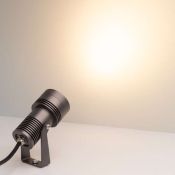 светильник  12W RGBW 032559  KT-RAY-COLOR-R61-12W 12V  IP67 на штырь темно-серый