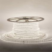 Светодиодная лента Белый дневной 2835 220V  8W/m  120Led/м герм 17-40 Стандарт IP65 50М