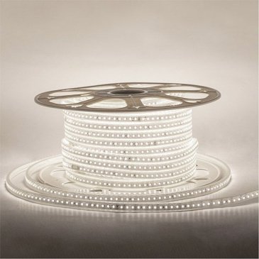 Светодиодная лента Белый дневной 2835 220V  8W/m  120Led/м герм 17-40 Стандарт IP65 50М