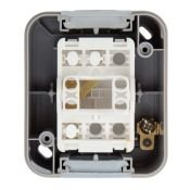 Переключатель проходной Mini OG KR-78-0837 серый IP54 KRANZ