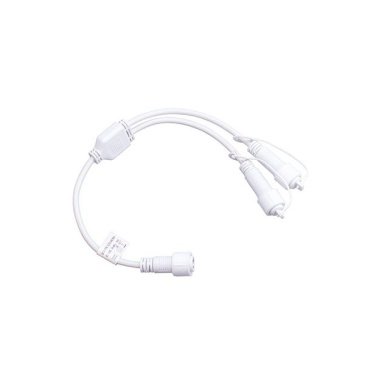 Провод-разветвитель для гирлянд UL-00013232 UCX-F90 S2-0.4M-WH белый 2 выхода, статика-мерцание 0.4м IP67
