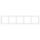 Рамка пластик 5 постов Arlight FRM-NOBE-SFPL-5-WH 054227 белый
