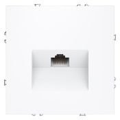 Розетка компьютерная встраиваемая VOLTUM S70 RJ45 кат.6 белый матовый