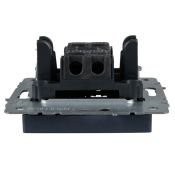 Выключатель встраиваемый одноклавишный IEK BRITE BR-V10-0-10-K35 ВС10-1-0-БрМ маренго