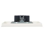 Штепсельная розетка встраиваемая двойная IEK BRITE 10А BR-R23-10-K36-F РСш12-2-БрЖ без з/к с з/ш в сборе жемчуг