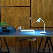 светильник настольный   3W UL-00004141 TLD-559 Ivory-LED-280Lm-5000K-Dimmer белый