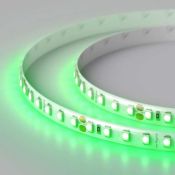 Светодиодная лента Зеленый 3528 24V  9.6W/m 120Led/метр герм (силикон) 016510 RTW 2-5000SE LUX