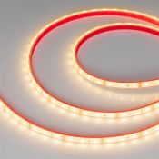 Светодиодная лента  Белый теплый 2835 12V  4.8W/m 60Led/метр  герм (полная силиконовая экструзия) 033783  RTW-PFS-A60 3000K LUX IP68
