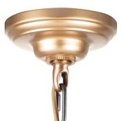 Люстра подвесная Lightstar без лампы 707081 PERLA 8х40W E14 черный/золото/перламутр
