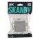 Выключатель встраиваемый двухклавишный IEK SKANDY SK-V20-0-10-K23 SK-V04S серебряный