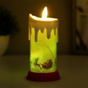 фигурка  светодиодная на батарейках «Свеча Сани новогодние», LR44, 6х6х10 см , RGB