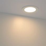 Встраиваемый светильник-панель   6W Белый теплый 049176 MS-EDGE-R120 220V IP44 круглый белый