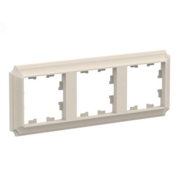 Рамка пластик 3 поста ATLASDESIGN ANTIQUE ATN100203 бежевый